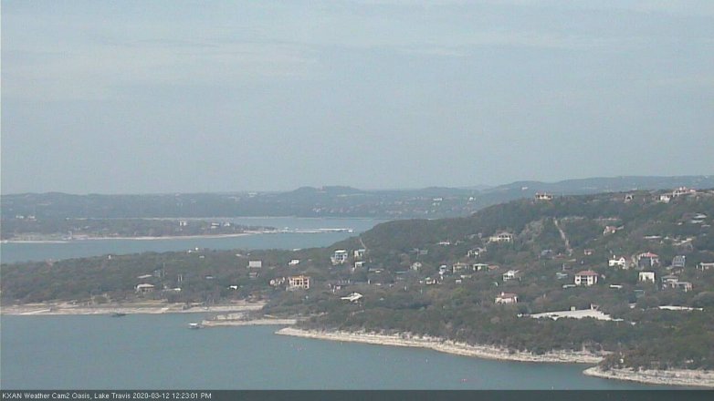Lake Travis webcam, March 12, 2020 12:25 PM CT