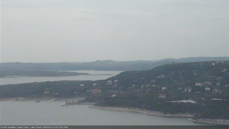 Lake Travis webcam, March 12, 2020 2:25 PM CT