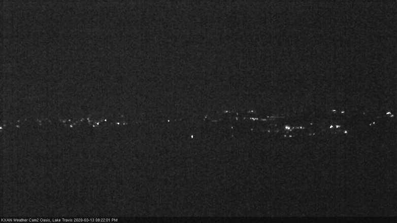 Lake Travis webcam, March 13, 2020 8:25 PM CT