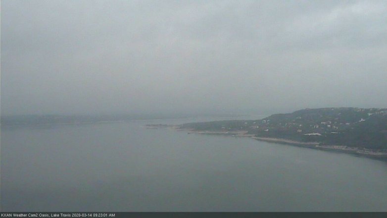 Lake Travis webcam, March 14, 2020 9:25 AM CT