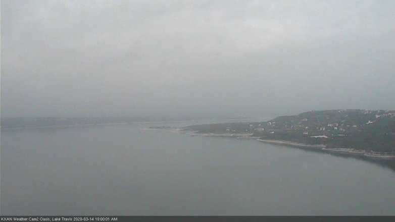 Lake Travis webcam, March 14, 2020 10:00 AM CT