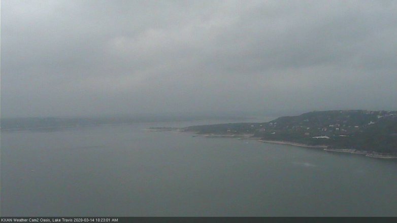 Lake Travis webcam, March 14, 2020 10:25 AM CT