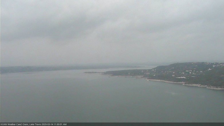 Lake Travis webcam, March 14, 2020 11:00 AM CT