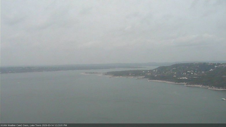 Lake Travis webcam, March 14, 2020 12:25 PM CT