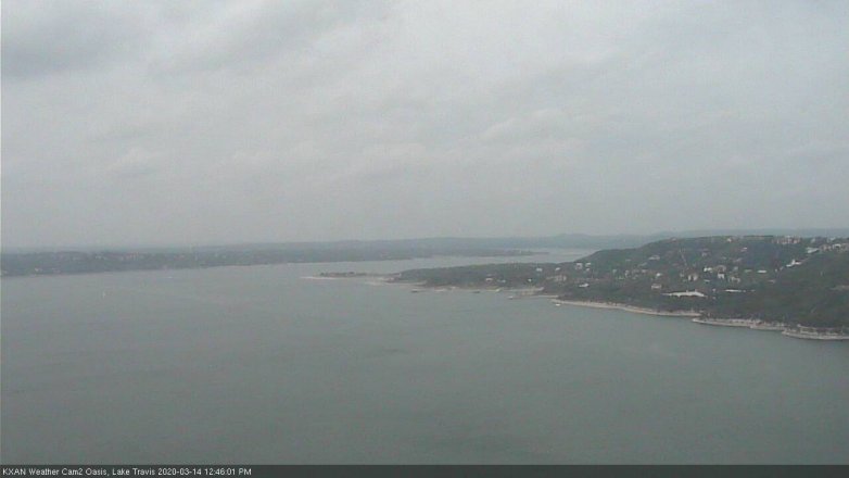 Lake Travis webcam, March 14, 2020 12:45 PM CT
