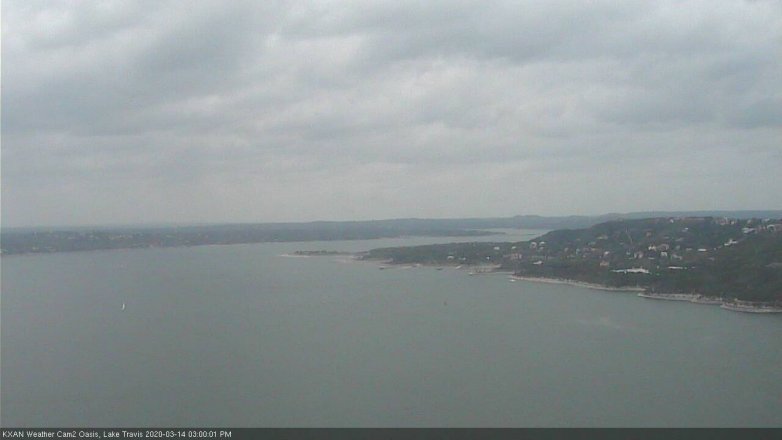 Lake Travis webcam, March 14, 2020 3:00 PM CT