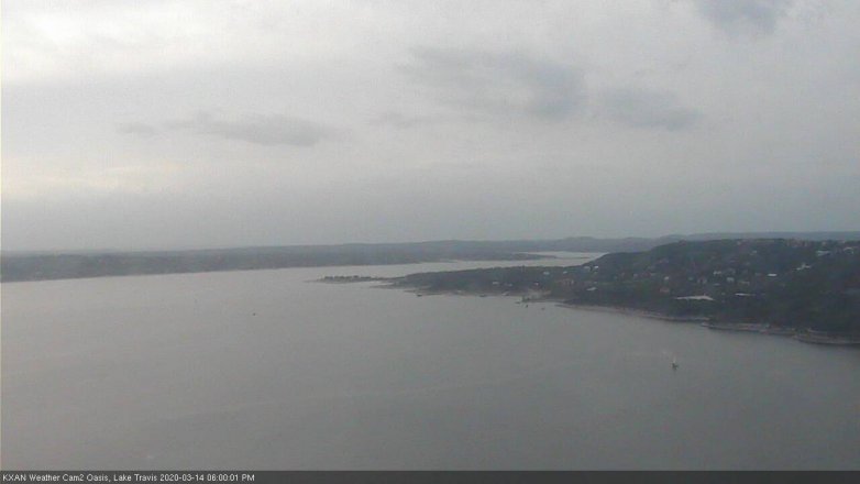 Lake Travis webcam, March 14, 2020 6:00 PM CT