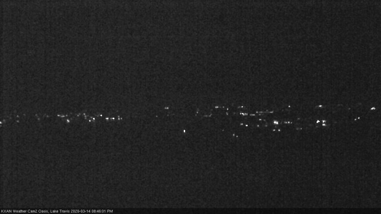 Lake Travis webcam, March 14, 2020 8:45 PM CT