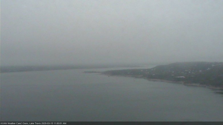 Lake Travis webcam, March 15, 2020 11:00 AM CT