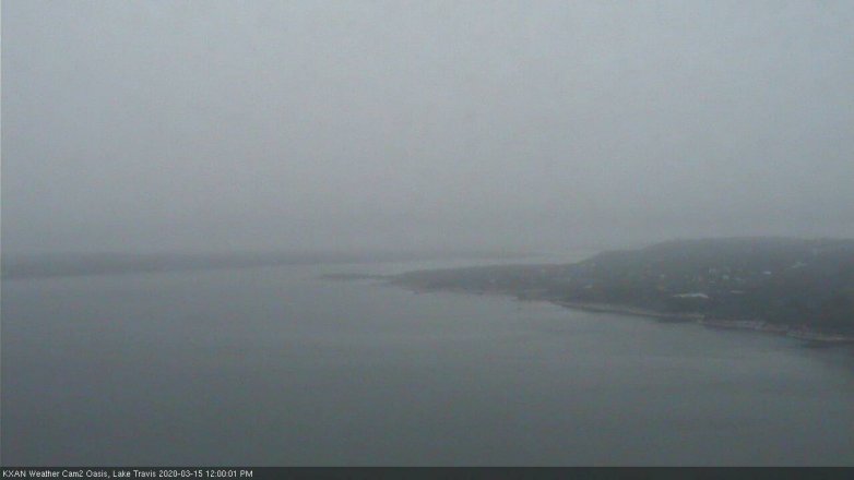 Lake Travis webcam, March 15, 2020 12:00 PM CT