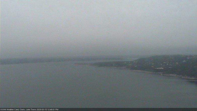 Lake Travis webcam, March 15, 2020 12:45 PM CT