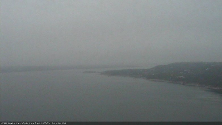 Lake Travis webcam, March 15, 2020 1:45 PM CT