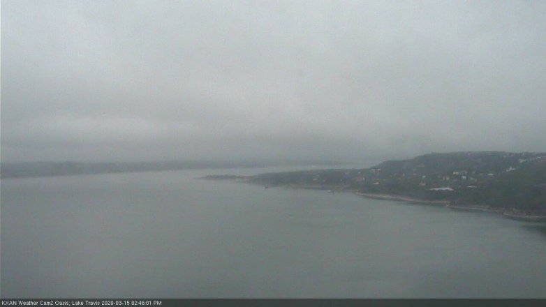 Lake Travis webcam, March 15, 2020 2:45 PM CT