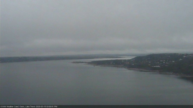 Lake Travis webcam, March 15, 2020 3:00 PM CT