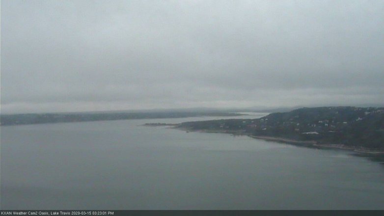 Lake Travis webcam, March 15, 2020 3:25 PM CT