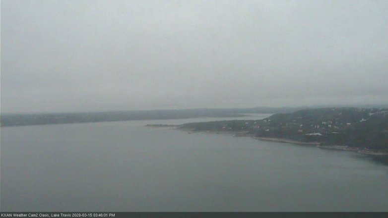 Lake Travis webcam, March 15, 2020 3:45 PM CT