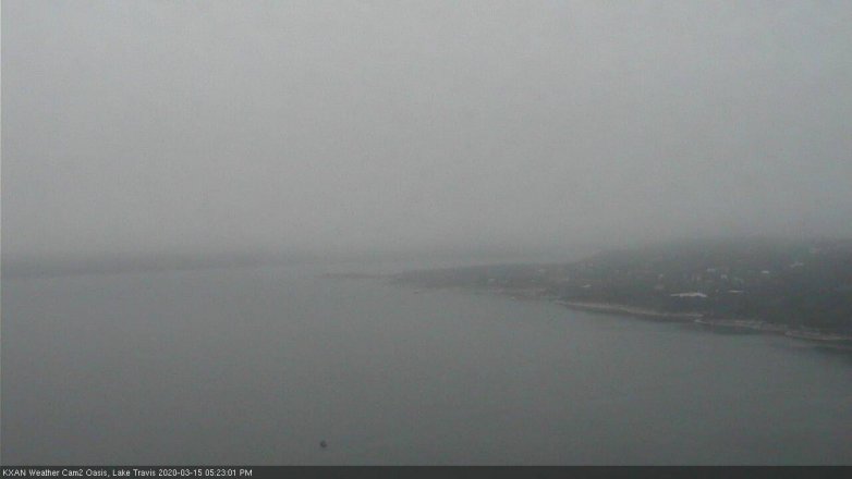 Lake Travis webcam, March 15, 2020 5:25 PM CT