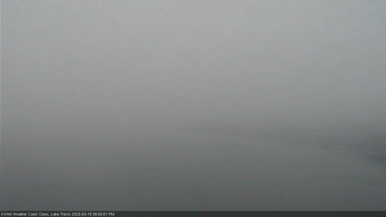Lake Travis webcam, March 15, 2020 6:00 PM CT