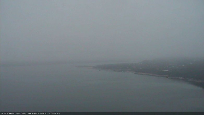 Lake Travis webcam, March 15, 2020 7:25 PM CT