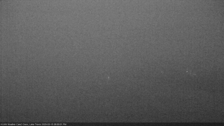 Lake Travis webcam, March 15, 2020 8:00 PM CT