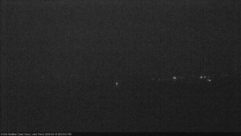 Lake Travis webcam, March 15, 2020 8:25 PM CT