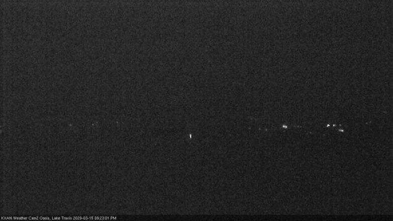 Lake Travis webcam, March 15, 2020 9:25 PM CT