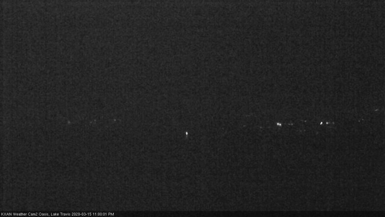 Lake Travis webcam, March 15, 2020 11:00 PM CT