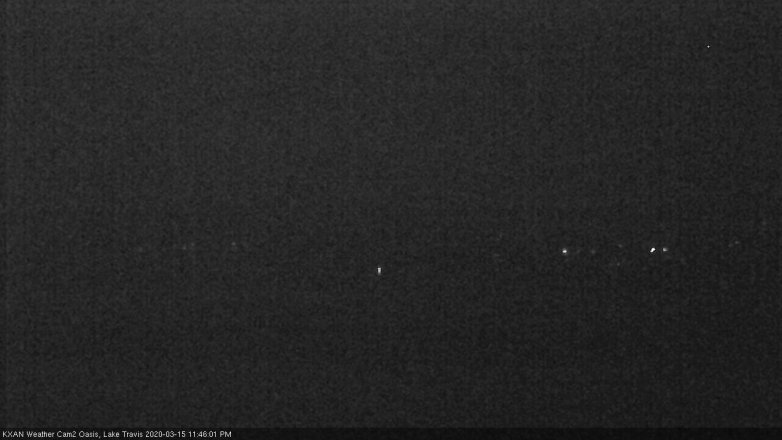 Lake Travis webcam, March 15, 2020 11:45 PM CT