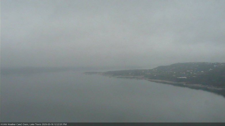 Lake Travis webcam, March 16, 2020 12:25 PM CT