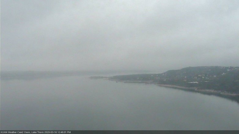 Lake Travis webcam, March 16, 2020 12:45 PM CT