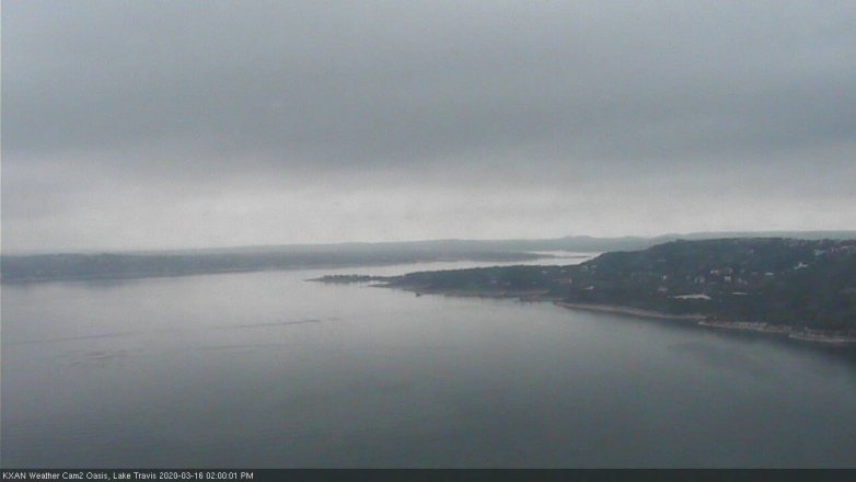 Lake Travis webcam, March 16, 2020 2:00 PM CT