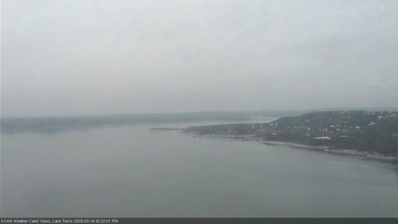 Lake Travis webcam, March 16, 2020 2:25 PM CT
