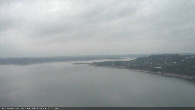 Lake Travis webcam, March 16, 2020 3:25 PM CT
