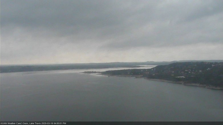 Lake Travis webcam, March 16, 2020 4:00 PM CT