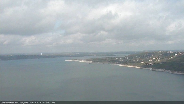 Lake Travis webcam, March 17, 2020 11:00 AM CT