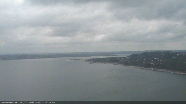 Lake Travis webcam, March 17, 2020 12:25 PM CT