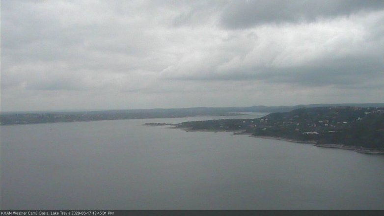 Lake Travis webcam, March 17, 2020 12:45 PM CT
