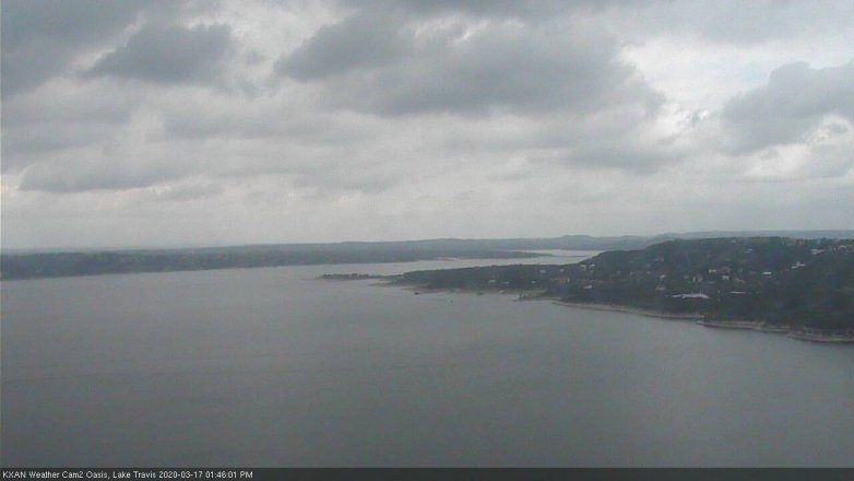 Lake Travis webcam, March 17, 2020 1:45 PM CT