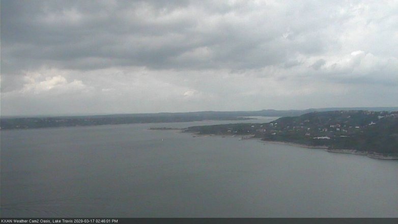 Lake Travis webcam, March 17, 2020 2:45 PM CT