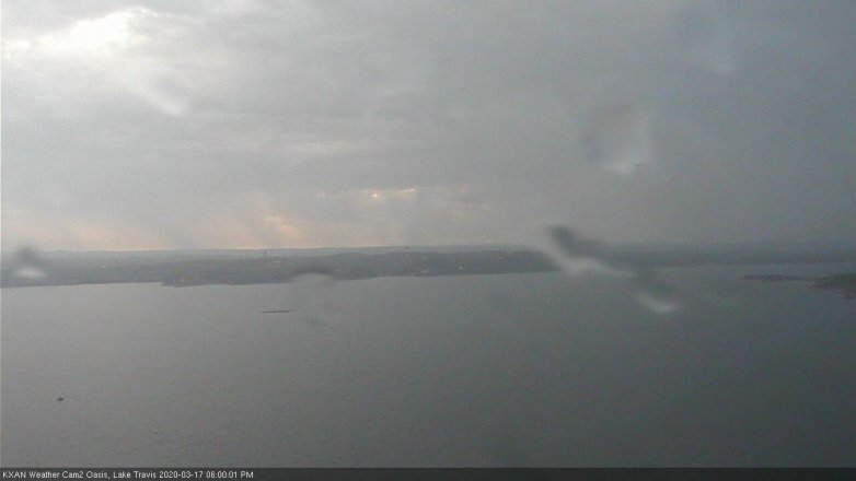 Lake Travis webcam, March 17, 2020 6:00 PM CT
