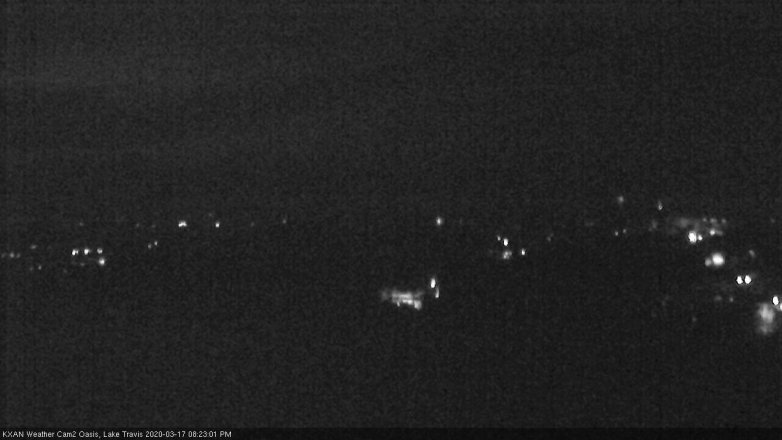 Lake Travis webcam, March 17, 2020 8:25 PM CT