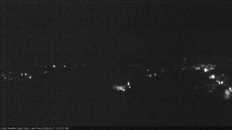 Lake Travis webcam, March 17, 2020 11:25 PM CT