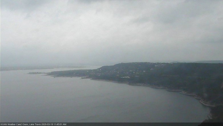 Lake Travis webcam, March 19, 2020 11:45 AM CT