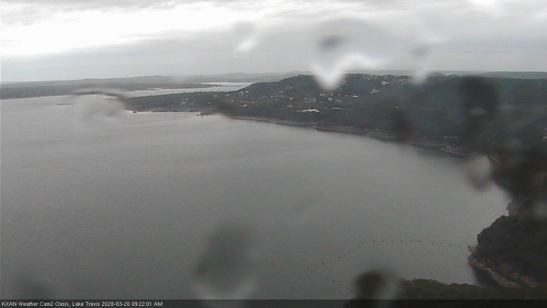 Lake Travis webcam, March 20, 2020 9:25 AM CT