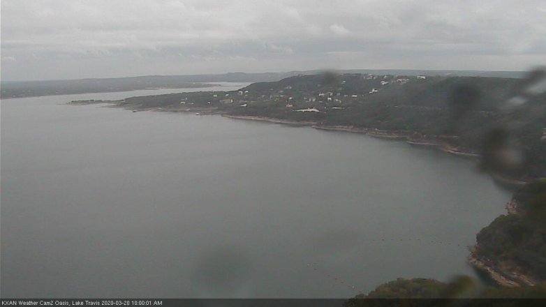 Lake Travis webcam, March 20, 2020 10:00 AM CT