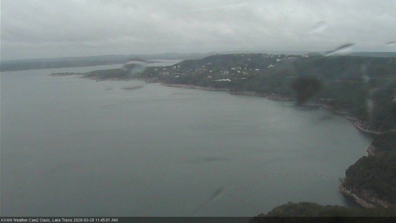 Lake Travis webcam, March 20, 2020 11:45 AM CT