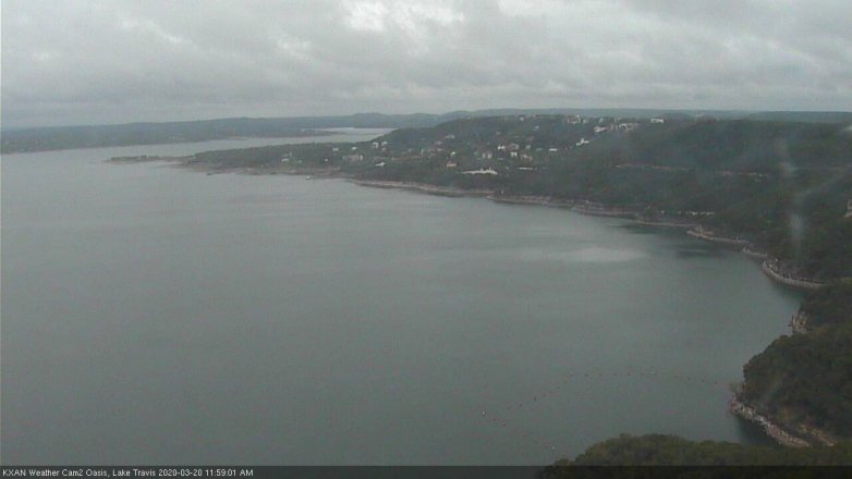 Lake Travis webcam, March 20, 2020 12:00 PM CT