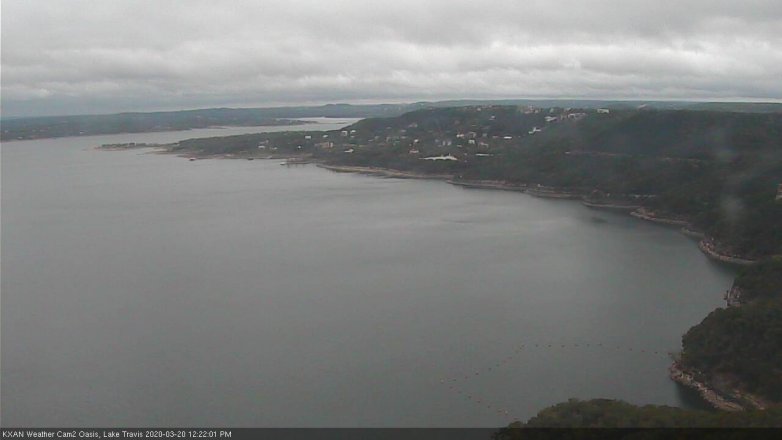 Lake Travis webcam, March 20, 2020 12:25 PM CT