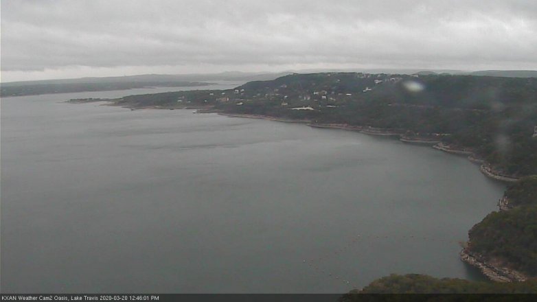 Lake Travis webcam, March 20, 2020 12:45 PM CT