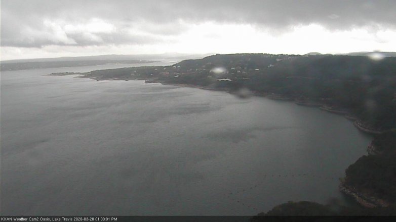 Lake Travis webcam, March 20, 2020 1:00 PM CT